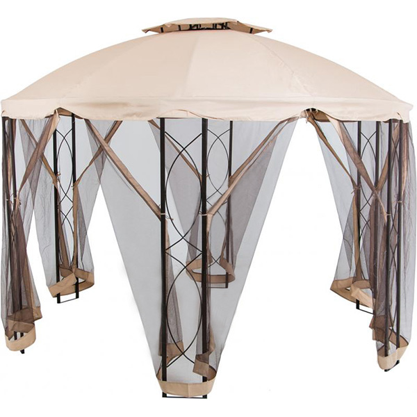 Павильон садовый Indigo с москитной сеткой 3,5х2,7 м DU407