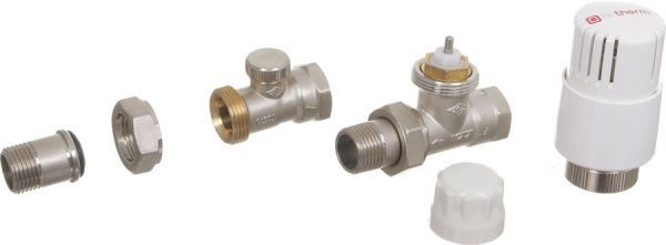 Комплект Hi-Therm підключення радіатора прохідний 1/2