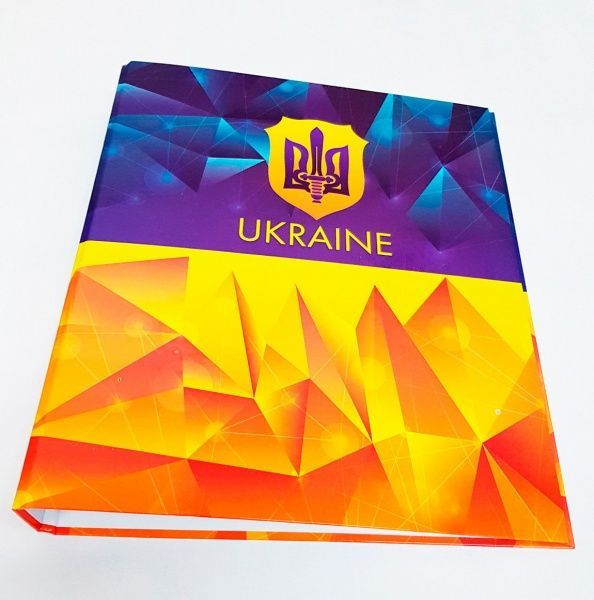 Папка 4 кільця 40мм А4, ЛЮКС,ассорті