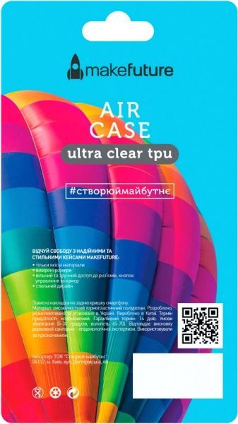 Чехол MakeFuture Air Samsung A70 для Samsung A70 clear (MCA-SA705) 