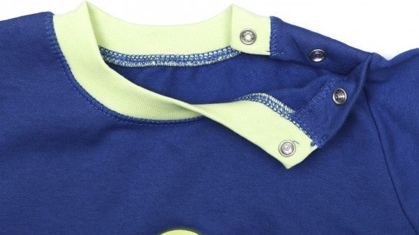 Пижама детская Фламинго р.80 синий с салатовым 109-312 