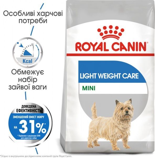 Корм Royal Canin для собак MINI LIGHT WEIGHT CARE (Міні Лайт Вейт Кер), 3 кг