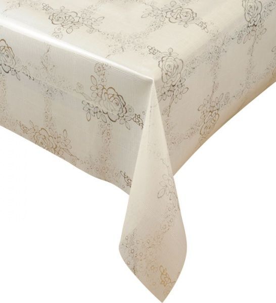 Скатерть A022TM Роза 135x200 см белый Даріана 