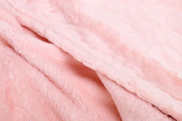 Плед Flannel Embossed Evening Sand 200x220 см розовый La Nuit 