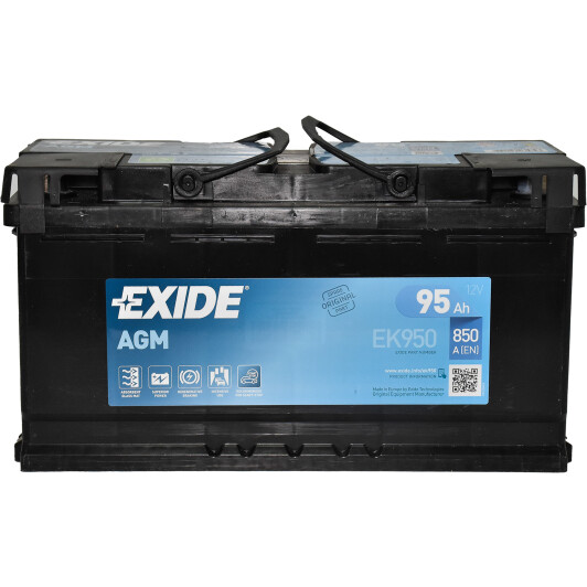 Аккумулятор автомобильный EXIDE Start-Stop AGM EK950 95Ah 850A 12V «+» справа (EK950)