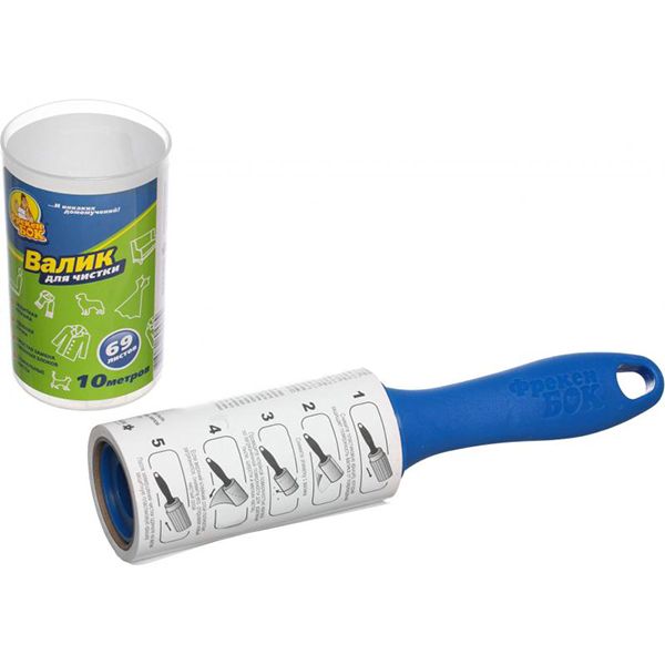 Валик для чищення одягу Фрекен Бок з пластиковою кришкою 10 м 69 листів