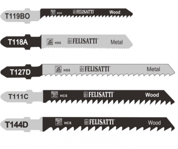 Набор пилочек для электролобзика Felisatti 5 шт. F48133