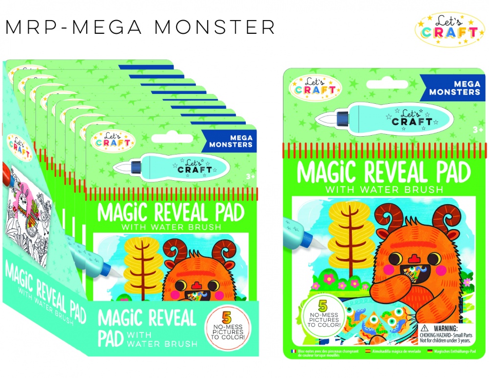 Раскраска водная «Магические преобразования Монстры (MRP017)»