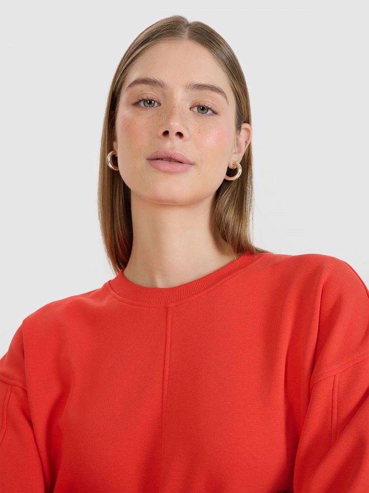 Свитшот 4F SWEATSHIRT F1543 4FWSS25TSWSF1543-62S р.M красный