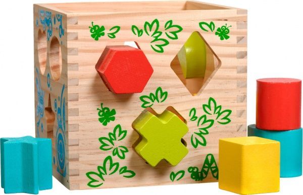 Сортер Іграшки з дерева Логічний кубик Д014