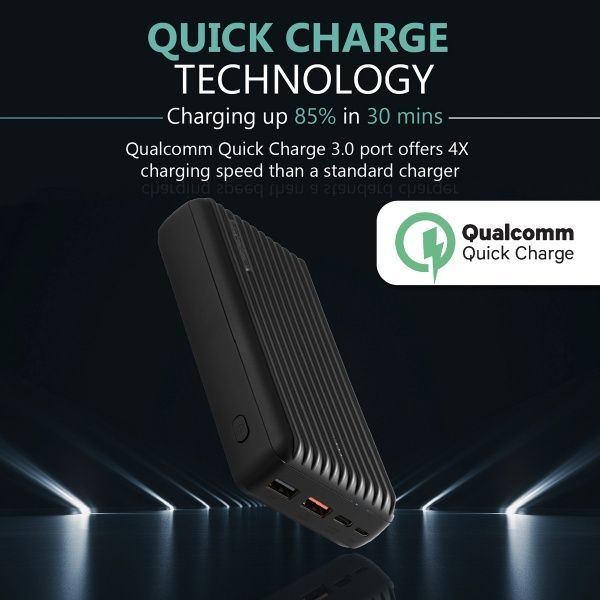 Зовнішній акумулятор (Powerbank) Promate Titan-30 30000 mAh (titan-30.black) 