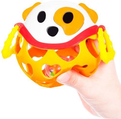 Іграшка-брязкальце Bebelino М'який м'яч Собака 58059