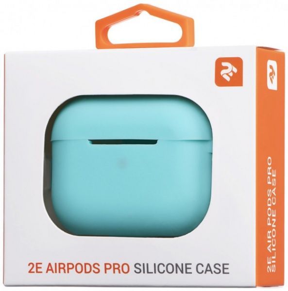 Чохол для навушників 2E для Apple AirPods Pro Pure Color Silicone 2.5 мм Mint (2E-PODSPR-IBPCS-2.5-MT) 