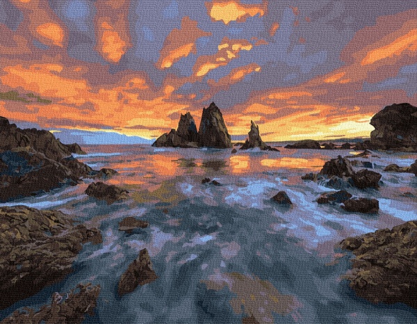 Картина за номерами Неоновий хамелеон bk_1097 BookOpt 