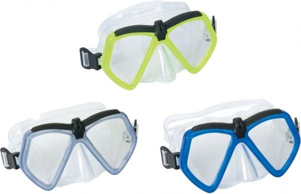  Bestway Маска для підводного плавання, лінза полікарбонат, 7-14 років, у футлярі.