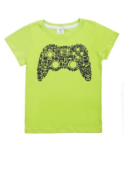 Футболка для хлопчиків Luna Kids з принтом I Play Games р.110 зелений 