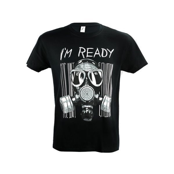 Футболка чоловіча Sol's Imperial 190 I'm Ready 11500309/86S р.S чорний