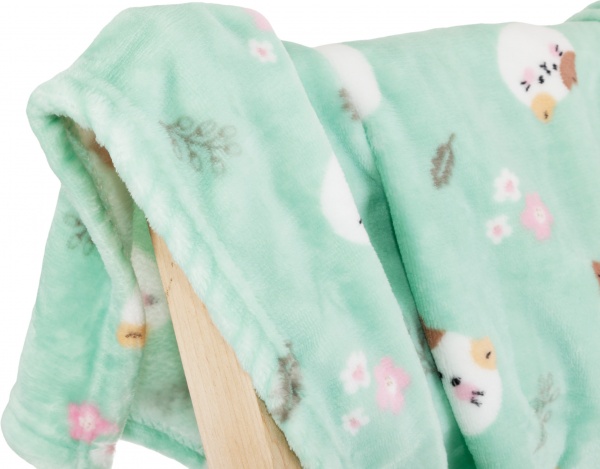 Плед Lotus Котики 100x120 см ментоловый 21kf-04 