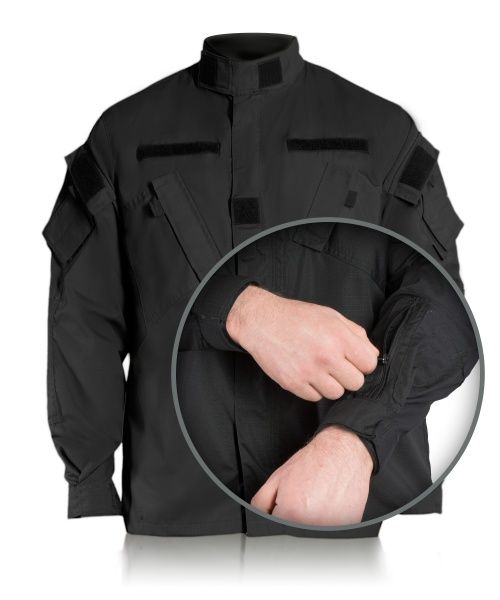 Костюм Торнадо «КОМБАТ» черный на молнии XL