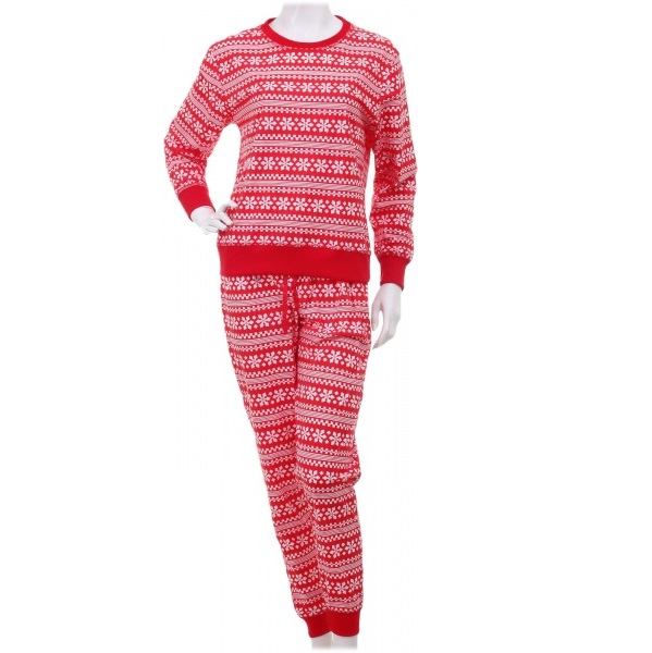 Костюм домашний женский La Nuit Home Red Ornament р. L красный с белым 