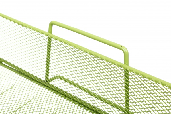 Лоток для бумаг горизонтальный металл 26,5х33,5х7,8 см салатовый Nota Bene