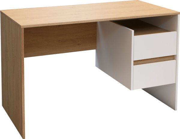 Стіл письмовий HO 2S біла платина дуб кам'яний 