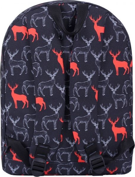 Рюкзак молодіжний Сублімація 471, сіро-червоні олені