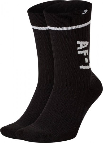 Шкарпетки Nike U SNKR SOX AF1 CREW 2PR SK0136-010 чорний