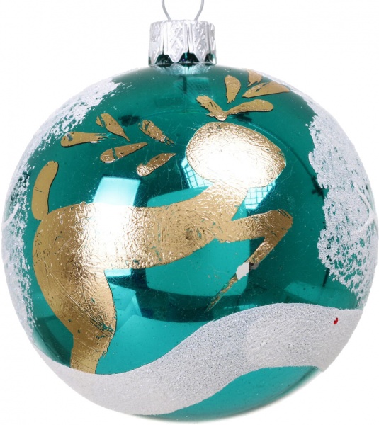 Шар новогодний мульти d 80 мм в ассортименте