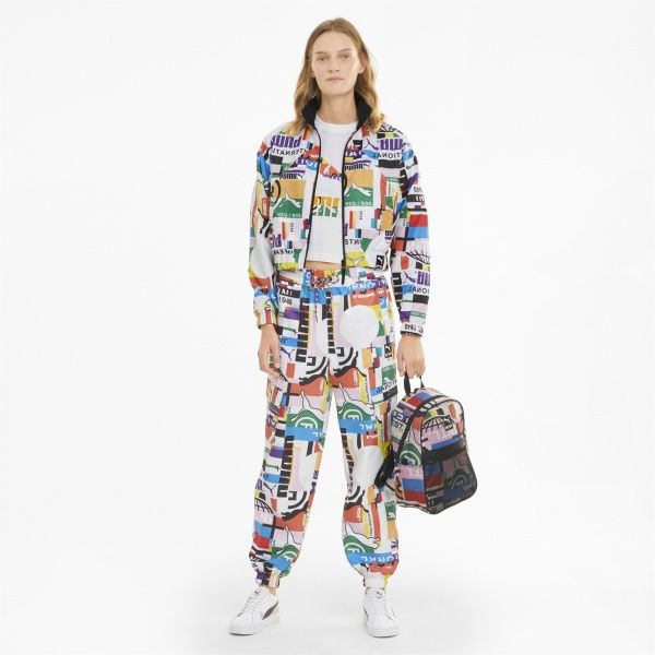 Джемпер Puma PI AOP Woven Track Jacket 53024202 р. L разноцветный