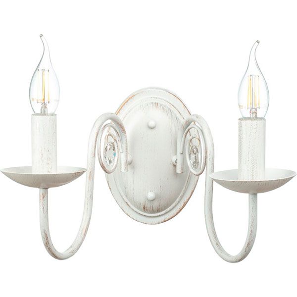 Бра Victoria Lighting 2x40 Вт E14 белый Luce/AP2 