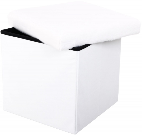 Ящик-пуф складаний OT01815-3 білий 380x380x380 мм