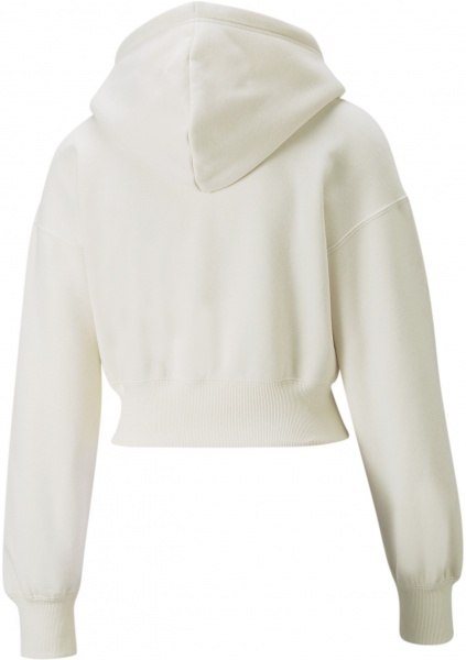 Джемпер Puma Classics Crop Hoodie 53351199 р. M белый