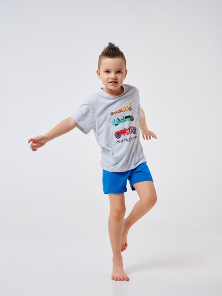 Пижама для мальчиков Smil 104515 р.116 светло-серый 