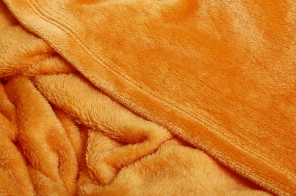 Плед Frannel Solid orange 160x200 см помаранчевий La Nuit 