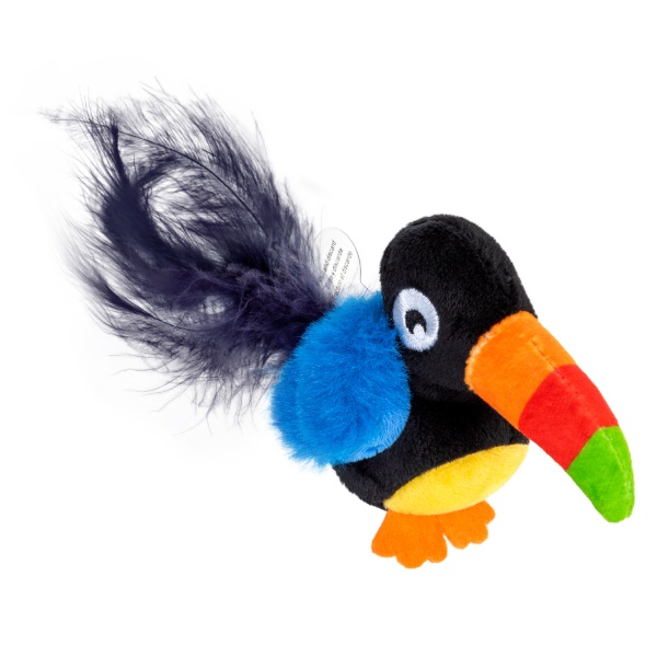 Іграшка для котів GiGwi Тукан зі звуковим чіпом Melody chaser 10 см