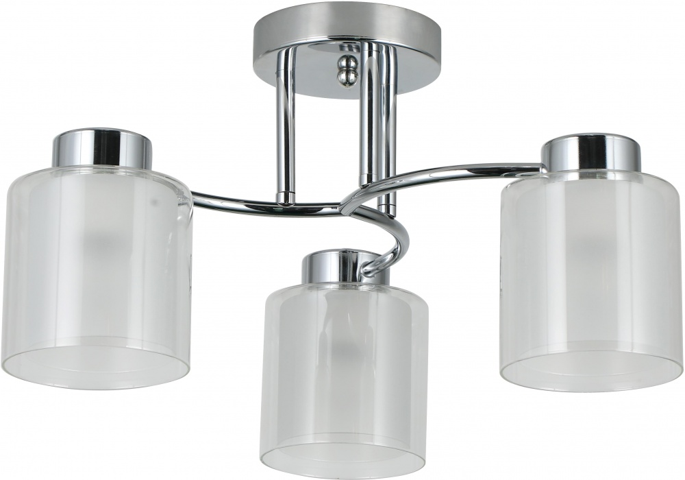 Люстра стельова Sensio Circinus 3x40 Вт E27 хром/білий ALG-07561/3