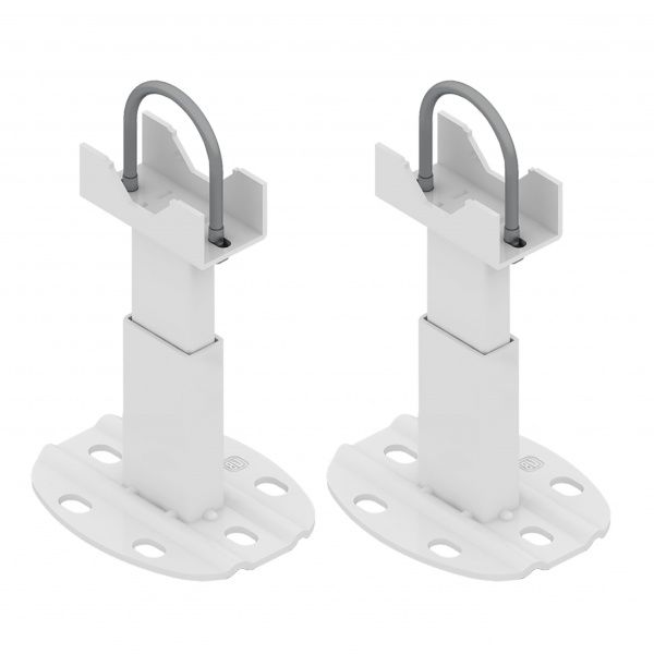 Крепление для радиатора MB 2 шт. Fix RAL9010 116152