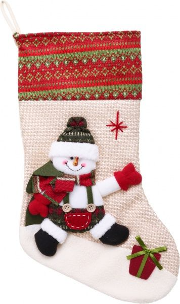 Декорація новорічна Чобіток різдвяний 50 см в асортименті EPI-W22-15A2521 W22-2371 W22-2