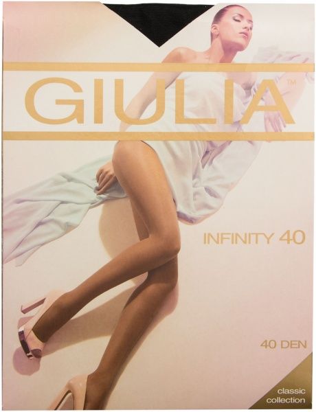 Колготки Giulia INFINITY 40 den nero р. 4 черный 