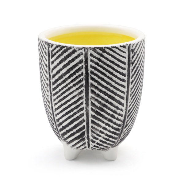 Кашпо керамічне МВМ DH-FLOWERS-28 S BLACK 13,5 см Чорний 