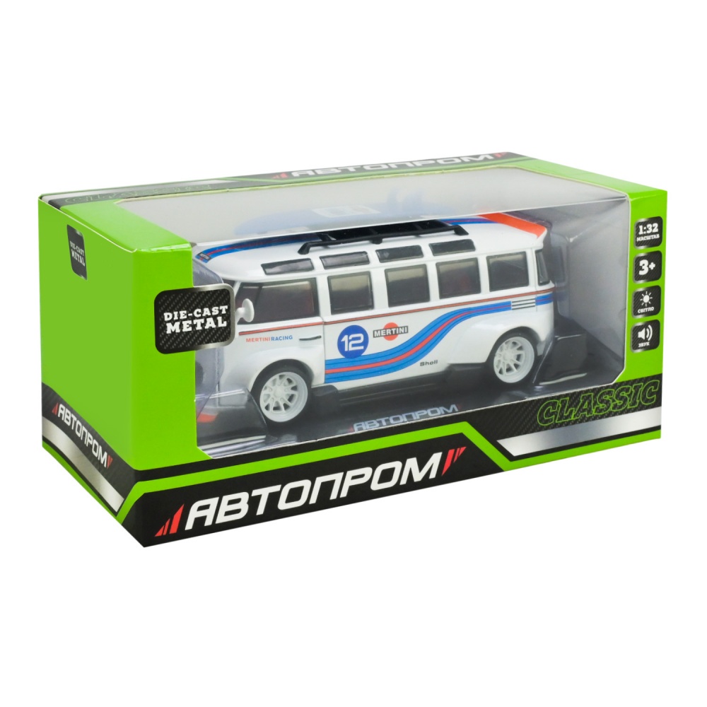 Машинка Автопром 1:32 Volkswagen T1 Bus AP74242