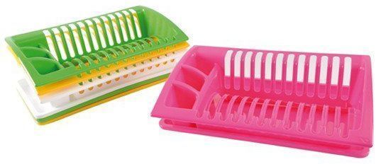 Сушарка для посуду пластикова з піддоном Кітченмікс HDR 2205_сіра Heidrun