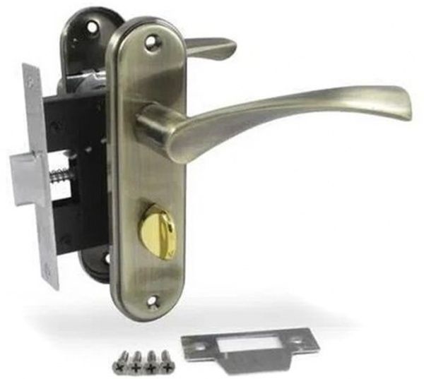 Защелка врезная с ручками WC Avers 5223-WC-AB-R 50 мм бронзовый без петель