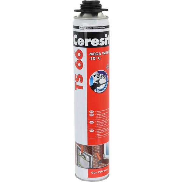 Пена монтажная Ceresit TS 66 Pro 850 мл