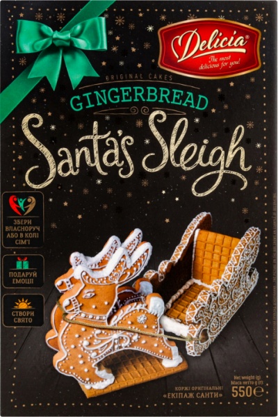 Коржи Делиция оригинальные Экипаж Санты 550 г (4823102506036)