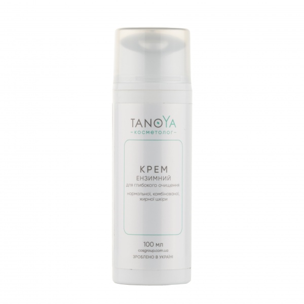 Крем энзимный день-ночь TANOYA для глубокого очищения нормальной, комбинированной и жирной кожи 100 мл