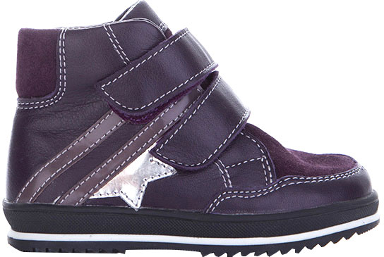 Полуботинки для девочек MiracleMe 4516 р.27 фиолетовый 