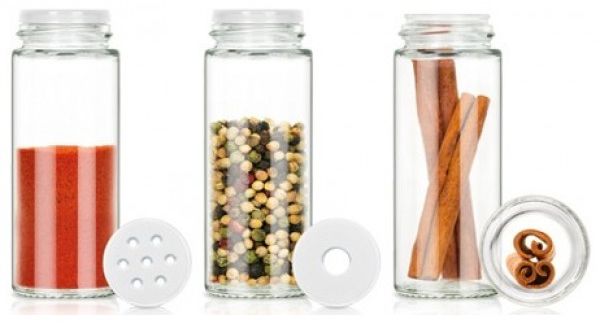 Набор емкостей для специй 3 шт Season антрацит Tescoma