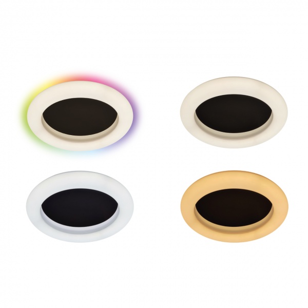 Світильник світлодіодний V-WATT 50R RGB 50 Вт білий з хромом 3000-6000 К V-Wat WONDER